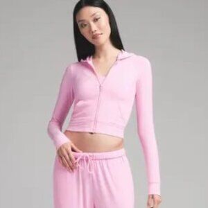 SKIMS Bubblegum Soft Lounge Zip-Up Hoodie XL NWT